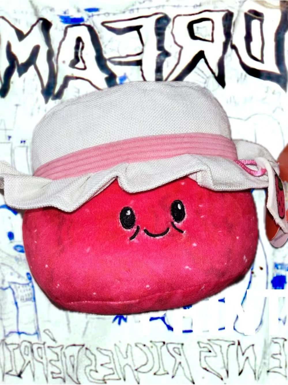 Pink Strawberry With Hat Plush Target Brands 2025 Soft Ages 1+ Kids Stuffed Toy